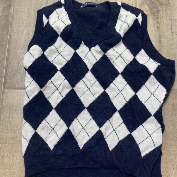 Brandy Melville argyle vest top. Fits a size small and medium